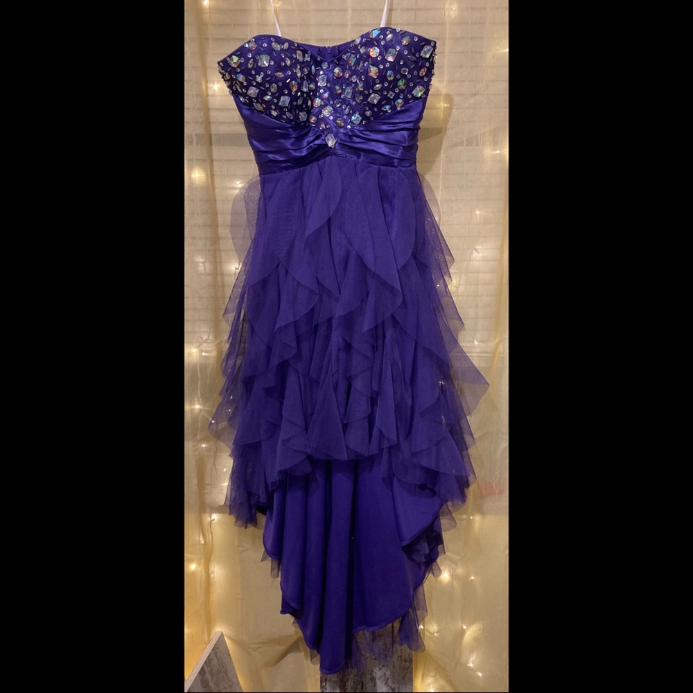 womens purple prom dress